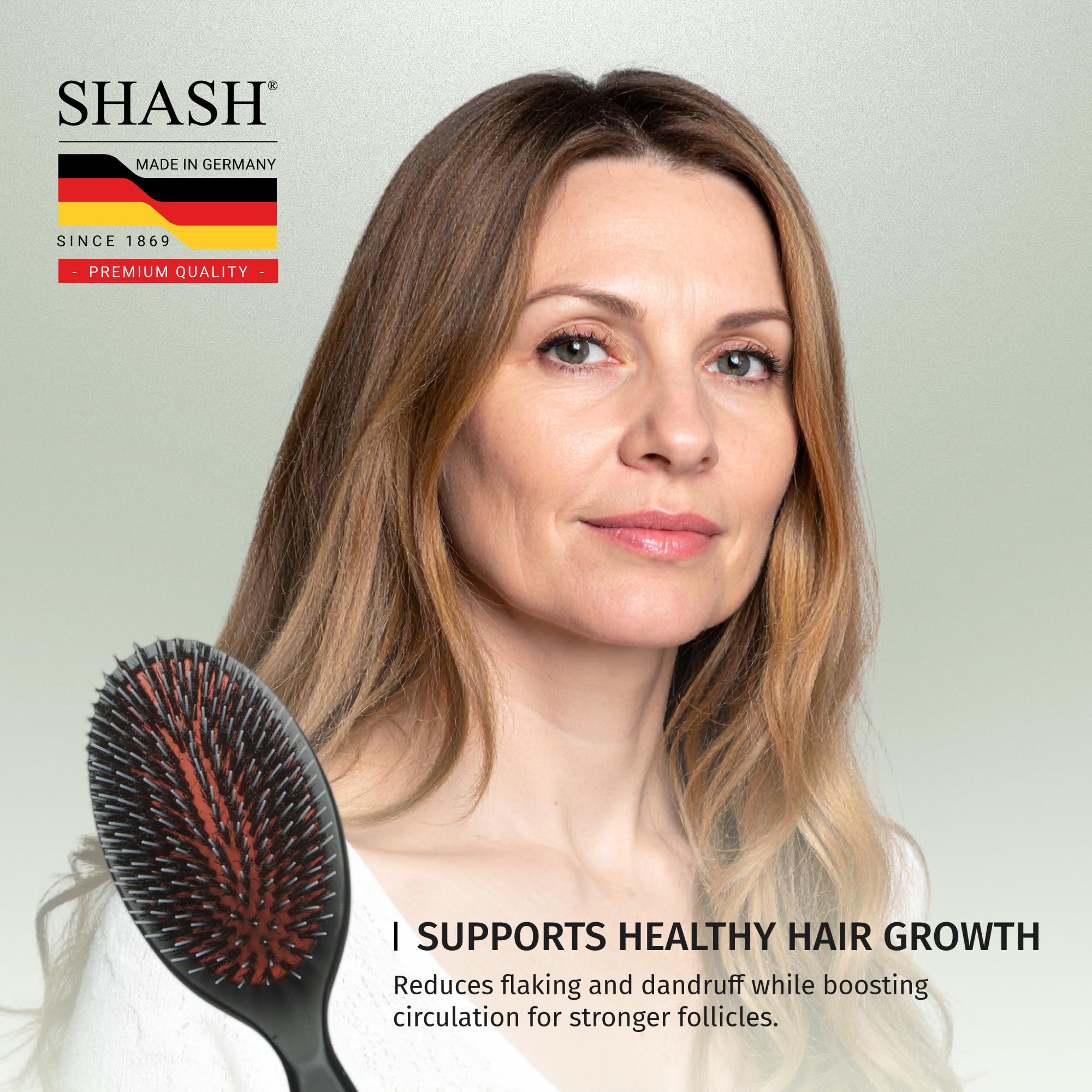 SHASH placed on a vanity suggesting stylish grooming and routine care benefits
