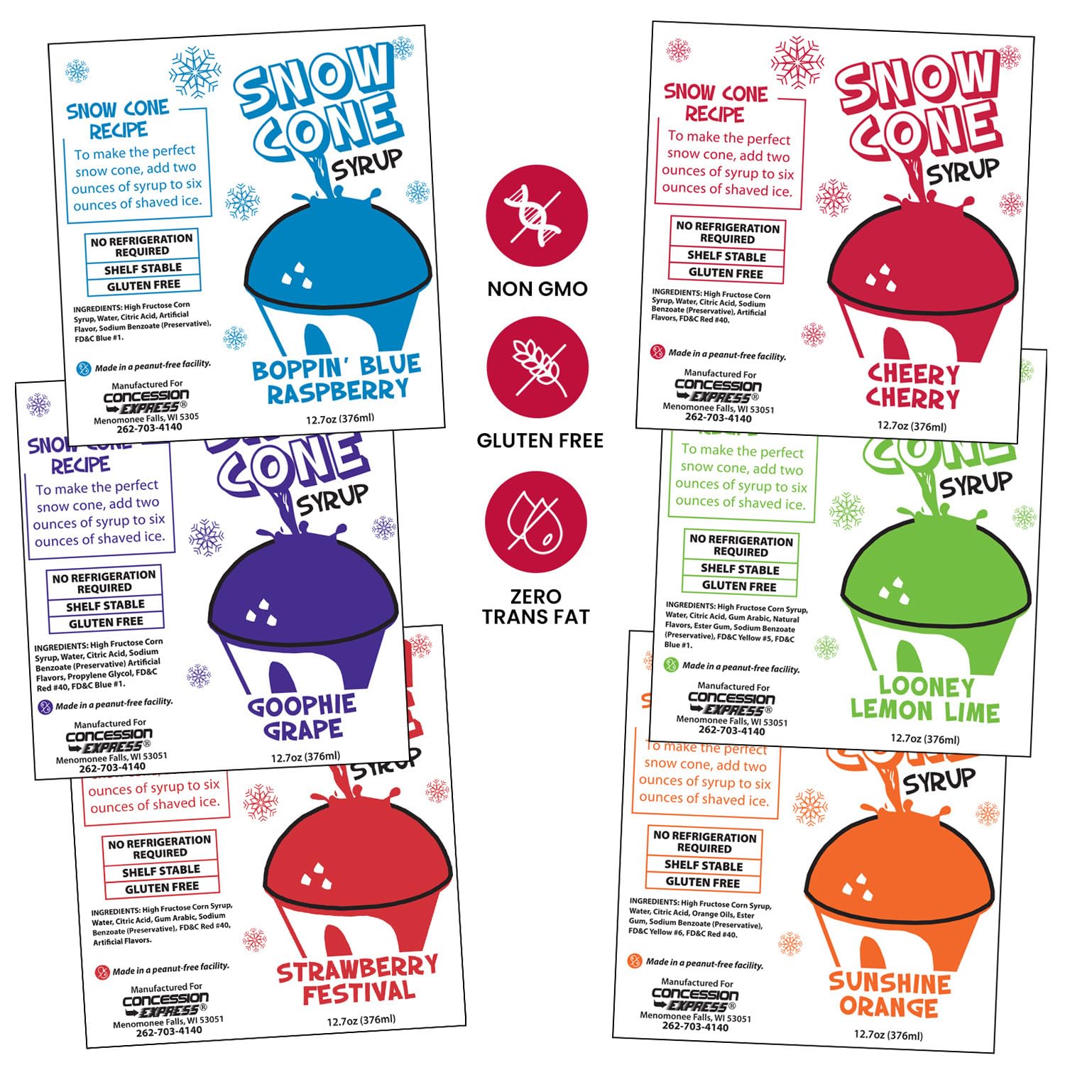 shave-ice-syrups snow cone servido en vaso ideal para fiestas y ventas