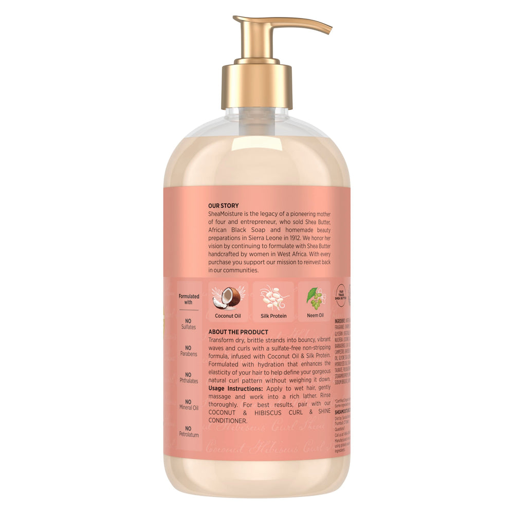 Shea Moisture textura de espuma cremosa que hidrata y limpia sin resecar