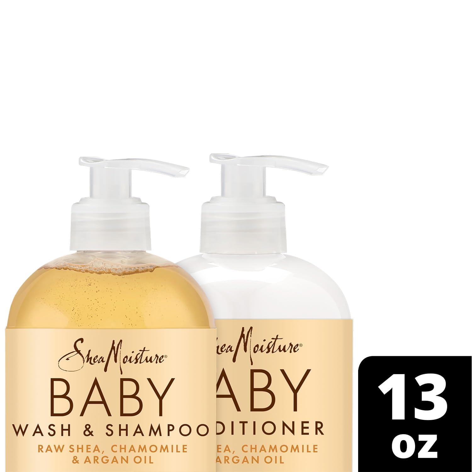 SheaMoisture acondicionador desenredando rizos de bebé con suavidad