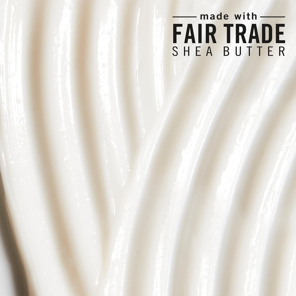 Shea Moisture frasco abierto mostrando la consistencia y facilidad de uso