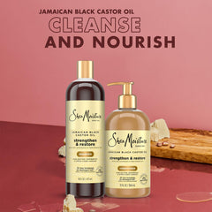Shea Moisture etiqueta con ingredientes y beneficios visibles