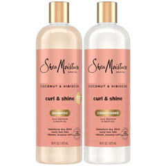 Shea Moisture frente del empaque mostrando el dúo y beneficio de definición