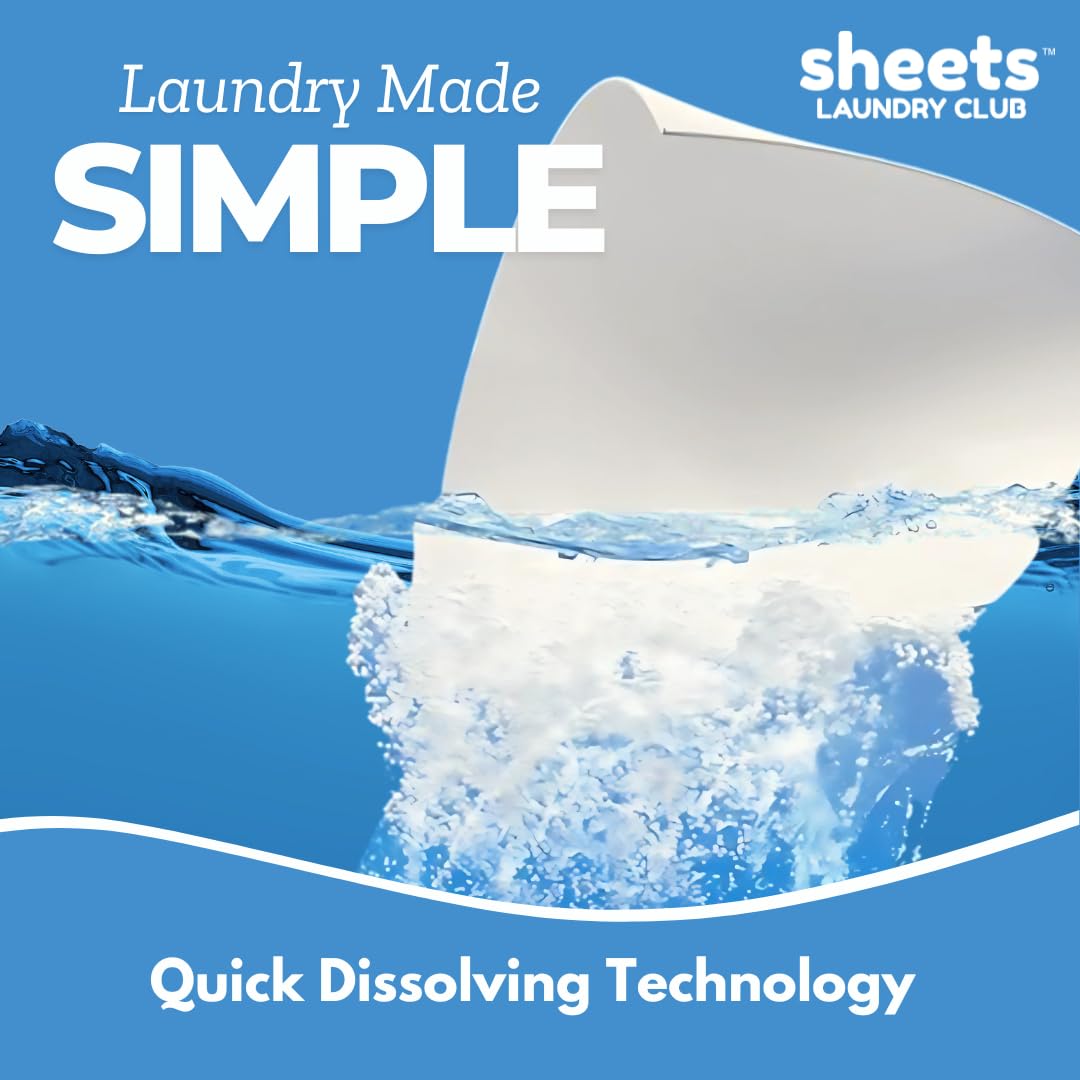 SHEETS LAUNDRY CLUB hoja dentro del tambor demostrando uso sencillo