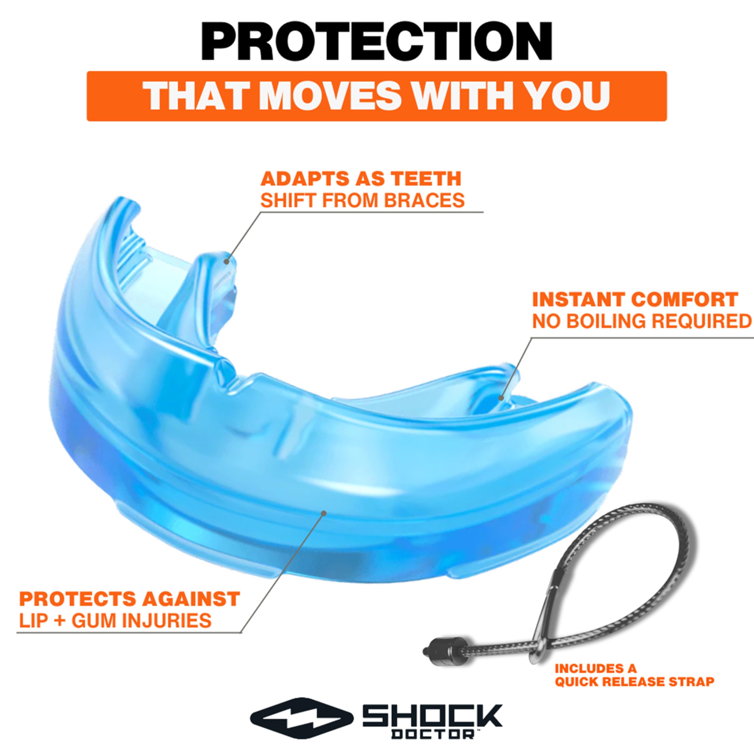 Shock Doctor textura de silicona médica duradera y cómoda