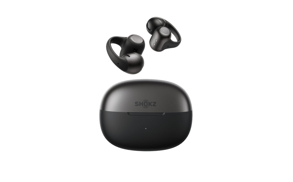 SHOKZ OpenDots 2 front packaging showing earbuds and case benefit quick identification