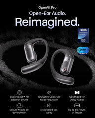 SHOKZ close-up of flexible nickel-titanium earhook highlighting comfortable stability