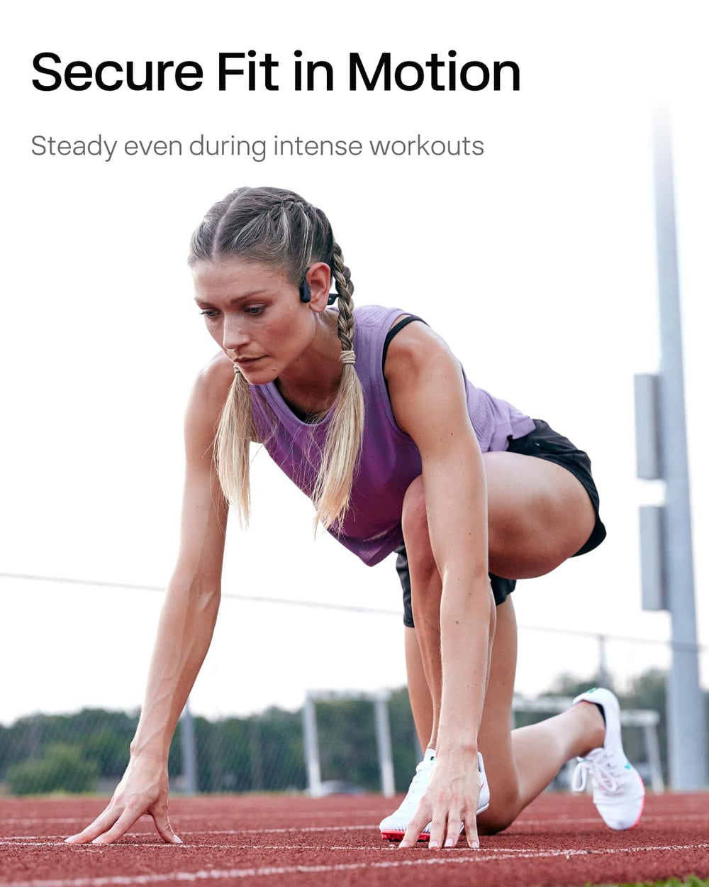 SHOKZ Magnetic induction charging dock illustrating quick-charge ease