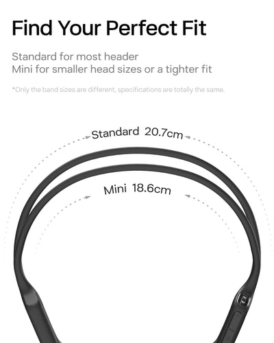 SHOKZ Size comparison in hand showing compact lightweight design