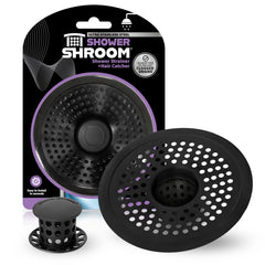 ShowerShroom vista frontal negro mate mostrando diseño y ajuste estético