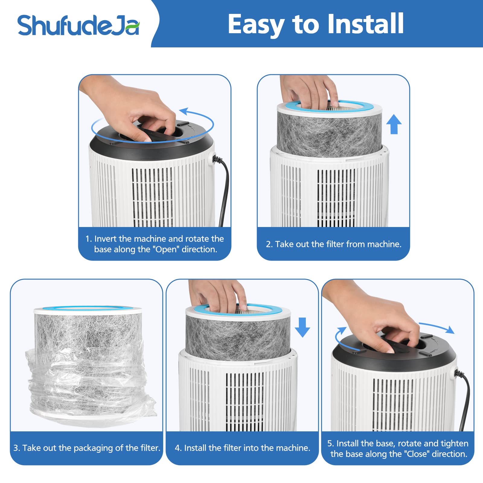 ShufudeJa filtro HP102 en cocina removiendo olores y aire más limpio