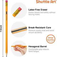 Shuttle Art primer plano de la mina HB, ofrece escritura consistente
