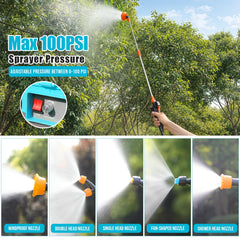 SideKing five nozzles and accessories laid out for versatile spray patterns