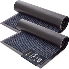 Sierra Concepts front view packaged mats showing two welcome mats and neutral color