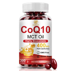 SIGNILIFE envase frontal CoQ10 400 mg, información clara y beneficio de suministro largo