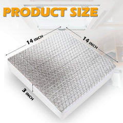 SIKADEER superficie de aluminio burbuja, refleja calor y protege UV