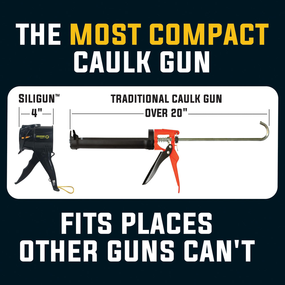 SILIGUN detalle del collar contráctil mostrando dosificación precisa del sellador