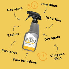Silver Honey textura del gel en la mano mostrando adherencia protectora