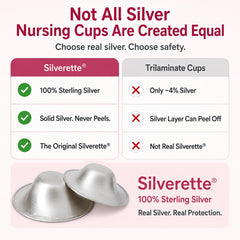 Silverette medium closeup rim detail showing smooth edges for gentle wear