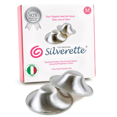 Silverette medium front packaging showing brand and cup protection benefit