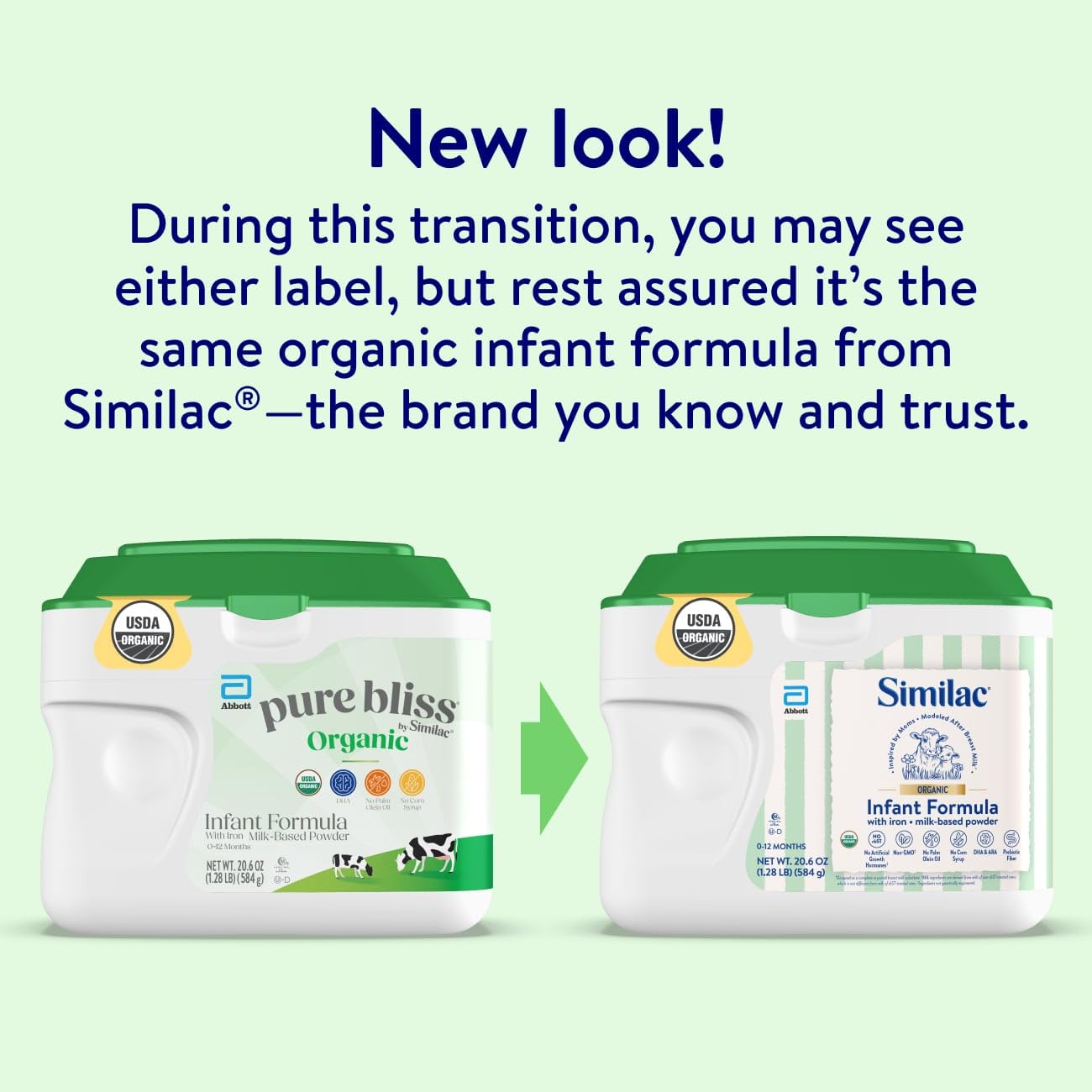 Similac detalle del polvo mostrando textura fina y fácil mezclado