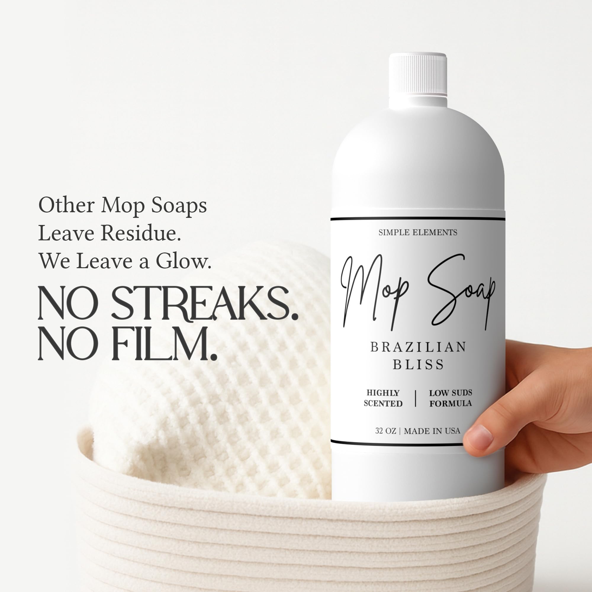 SIMPLE ELEMENTS Mop Soap ambiente hogareño con aroma agradable y limpio