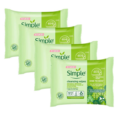 Simple envase frontal de toallitas 25 unidades que destaca frescura y limpieza