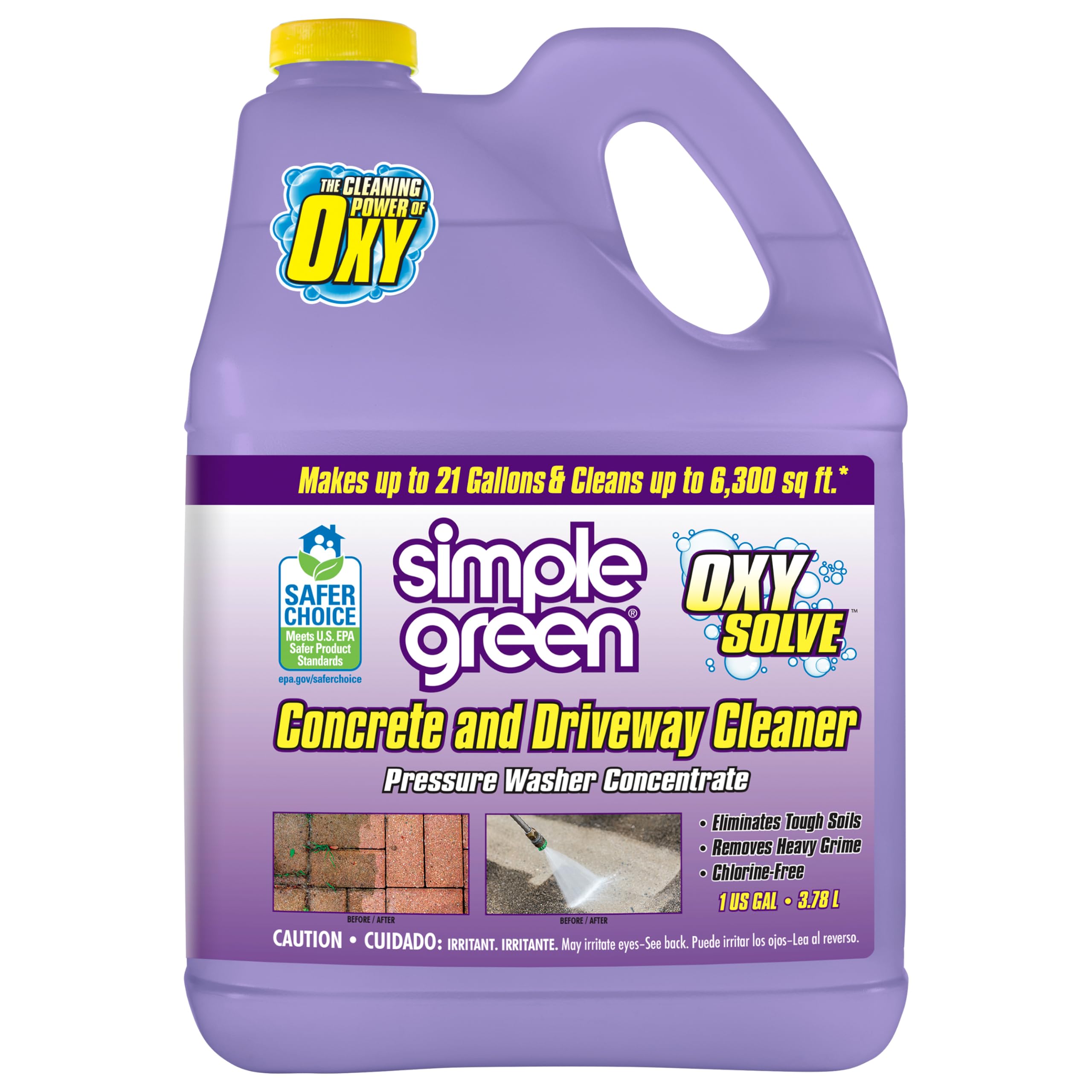 Simple Green front container showing label and size for easy identification and confident purchase