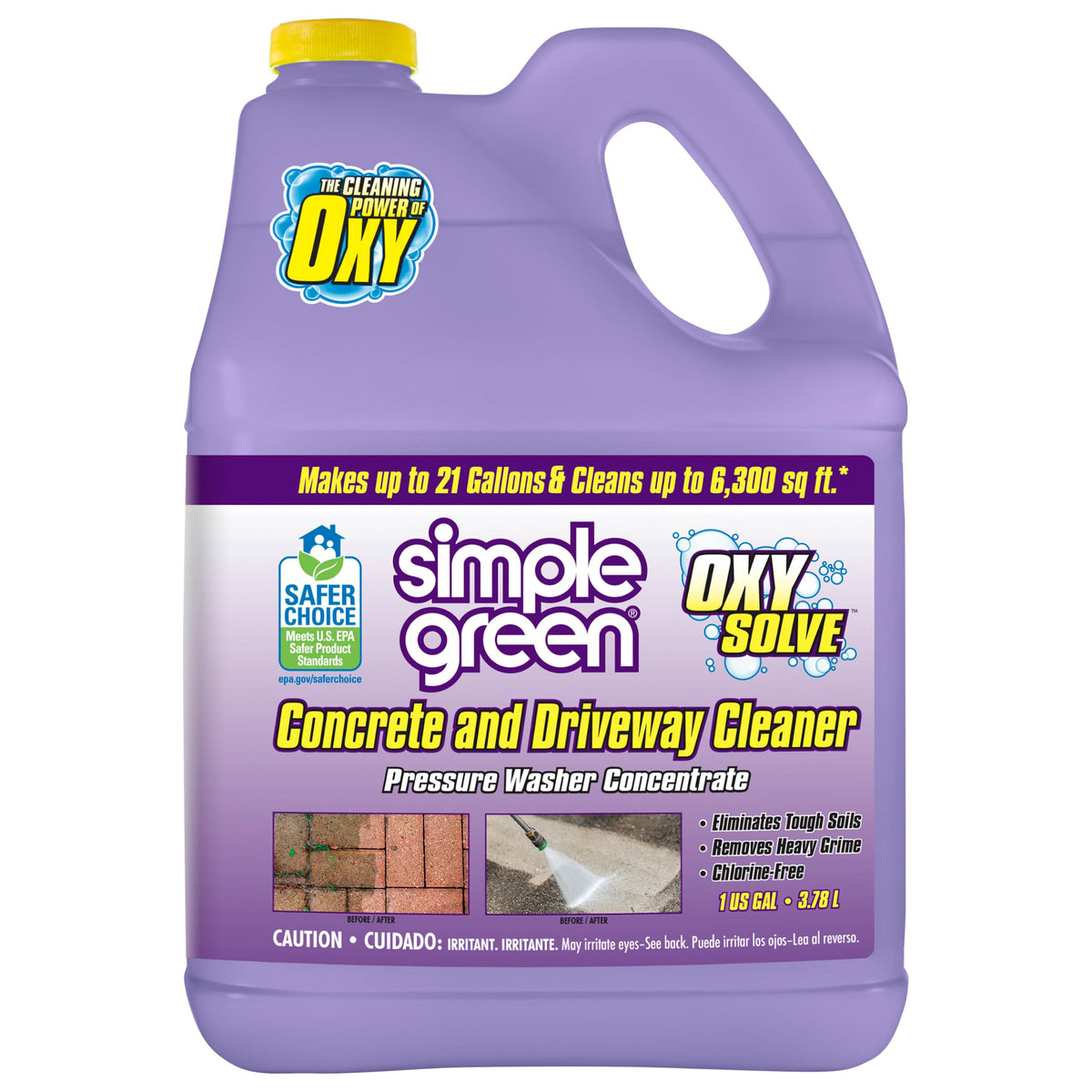 Simple Green front container showing label and size for easy identification and confident purchase