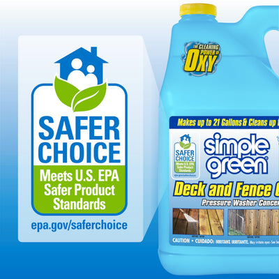 Simple Green mixed solution in sprayer ready for application, speeds cleaning