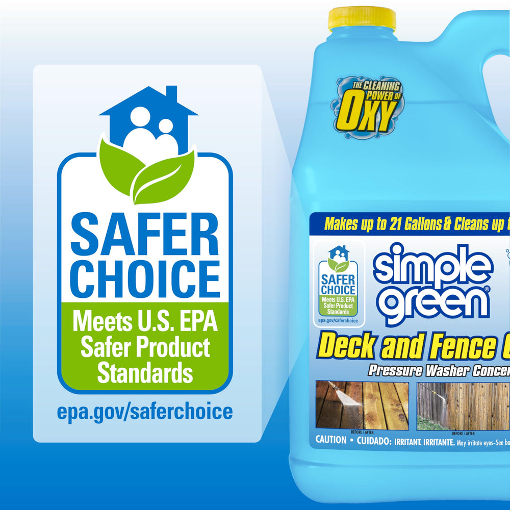 Simple Green mixed solution in sprayer ready for application, speeds cleaning