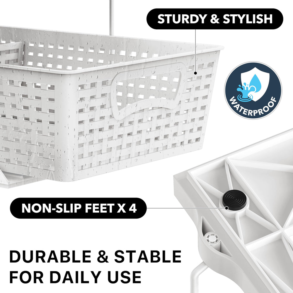 Simple Houseware anti-slip feet detail preventing sliding on cabinet floor
