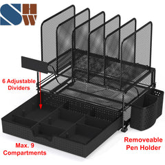 Simple Houseware bandejas horizontales con suministros, permite almacenar cuadernos y herramientas