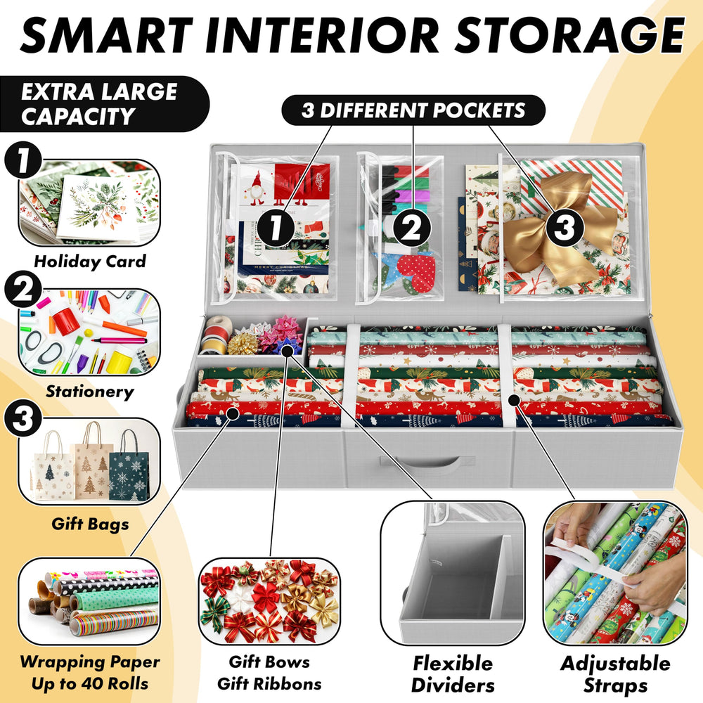 Simple Houseware bolsillos laterales con cintas y bolsas accesibles