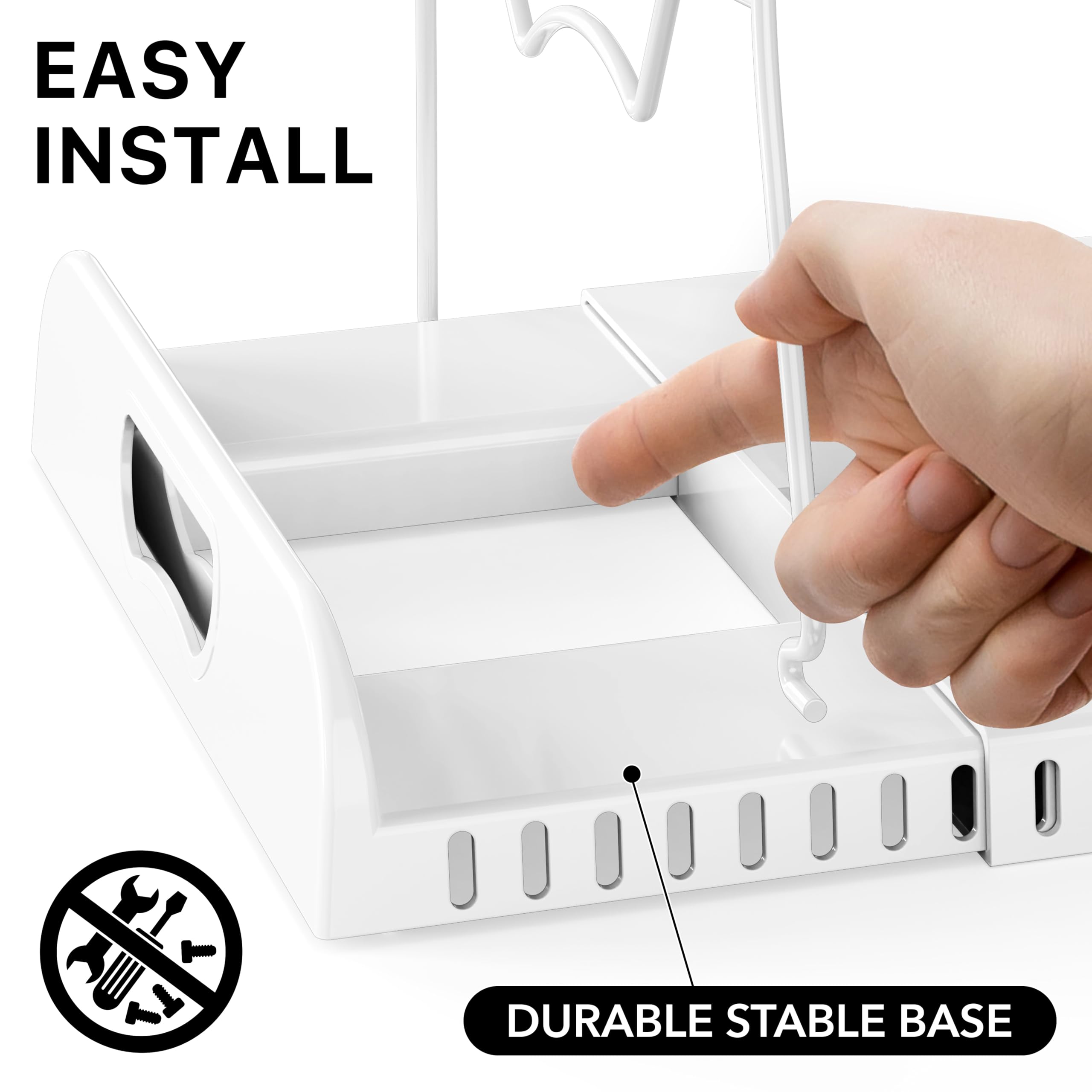 Simple Houseware comparación de tamaño con sartenes y bandejas para escala