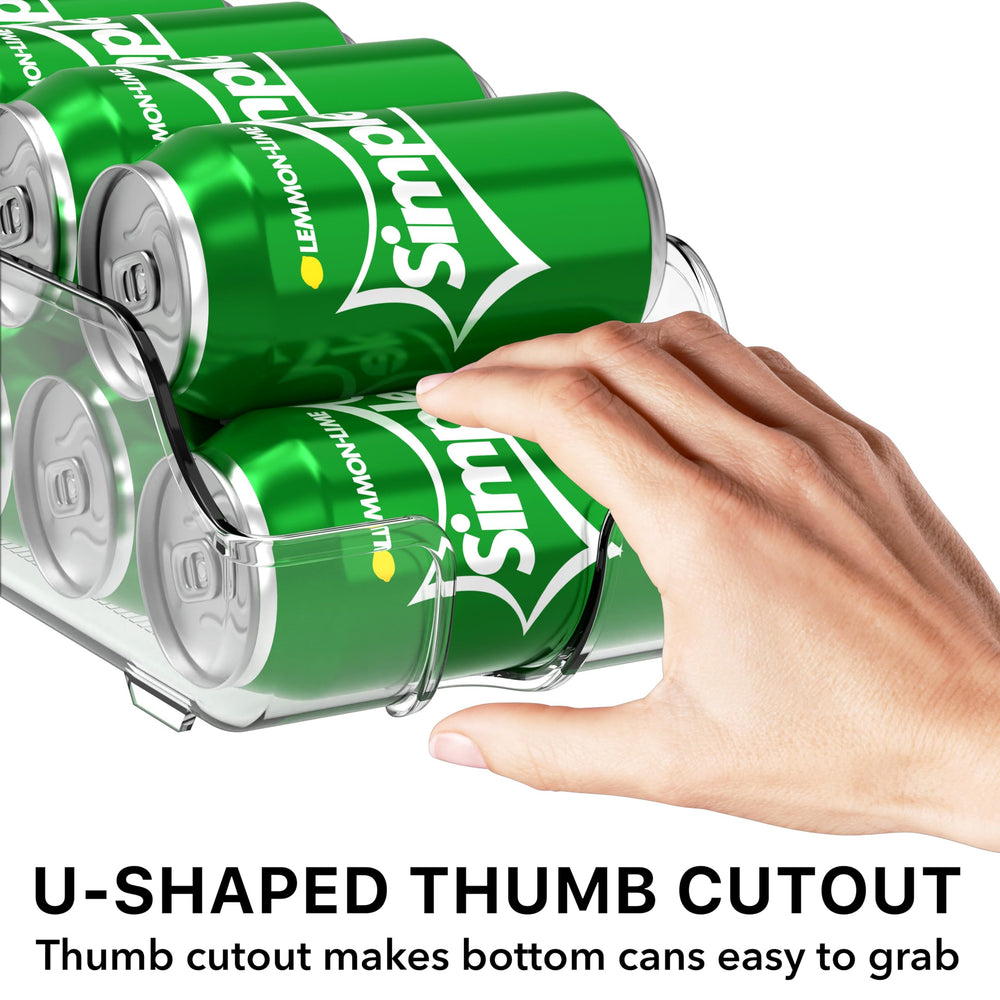 Simple Houseware corte frontal en U que facilita extraer latas con el pulgar