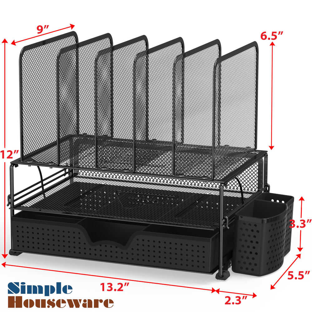 Simple Houseware detalle del cajón con divisores movibles, facilita ordenar artículos pequeños