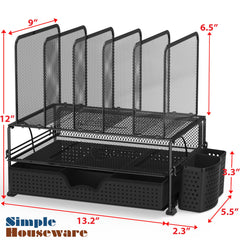 Simple Houseware detalle del cajón con divisores movibles, facilita ordenar artículos pequeños