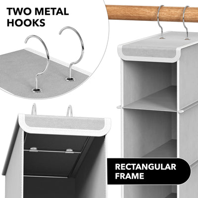 Simple Houseware next to shoes and hanger to show dimensions and space-saving scale