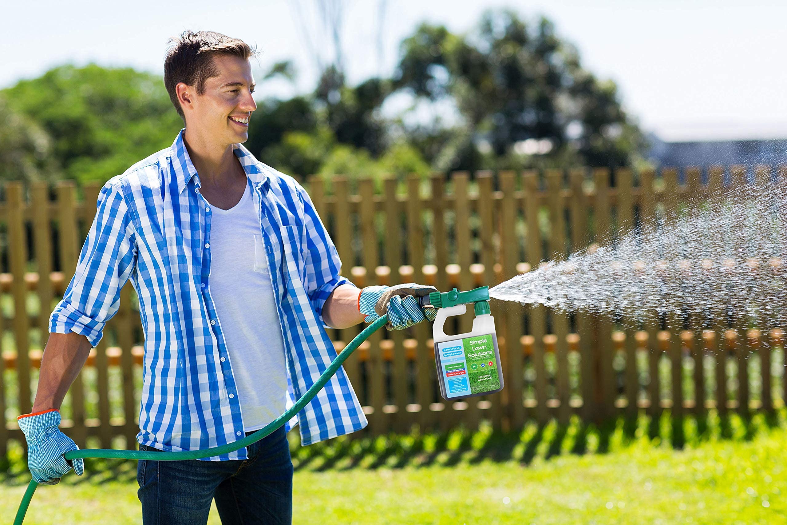 Simple Lawn Solutions ingredientes naturales algas y emulsión de pescado para nutrición