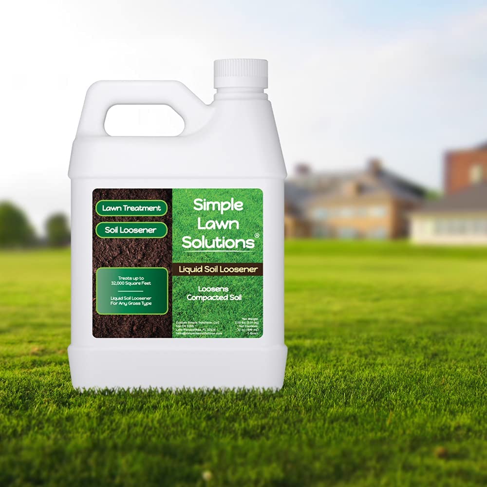 Simple Lawn Solutions sprayed across turf demonstrating improved infiltration benefit