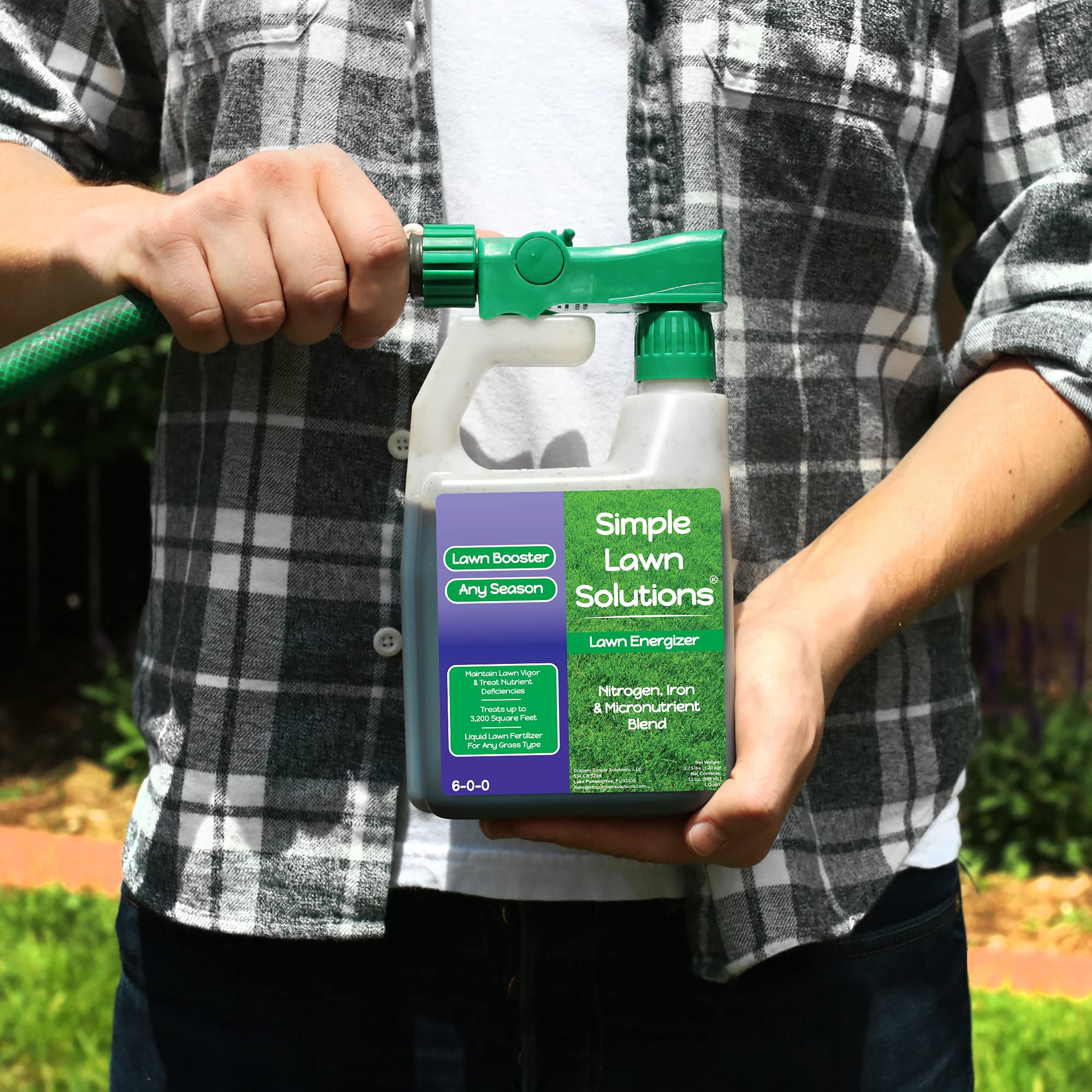 Simple Lawn Solutions uso profesional en jardín para resultados comerciales