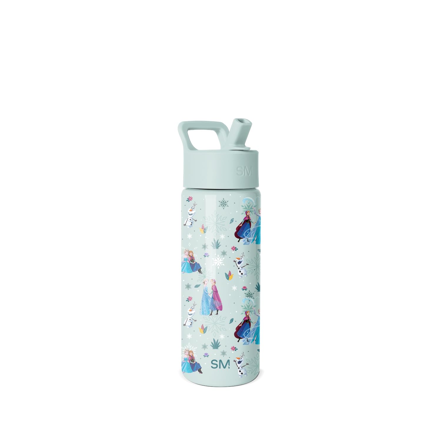 Simple Modern Disney Frozen front view showing design and 18oz capacity benefit