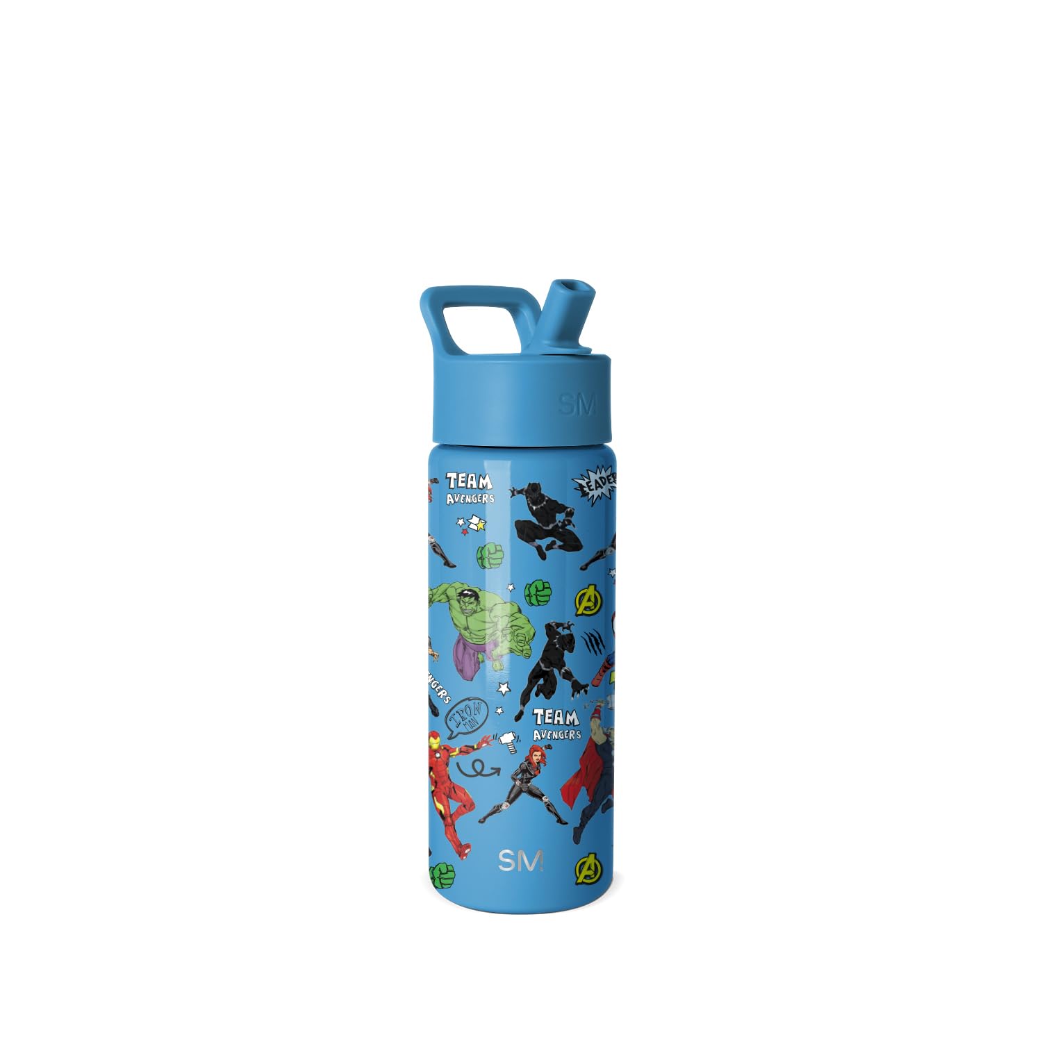 Simple Modern botella Marvel frontal con diseño llamativo y seguridad