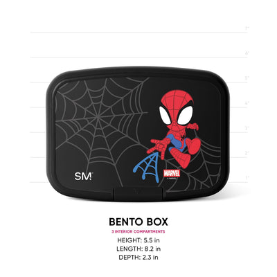 Simple Modern Marvel Spidey on school table demonstrating practical everyday lunchtime use
