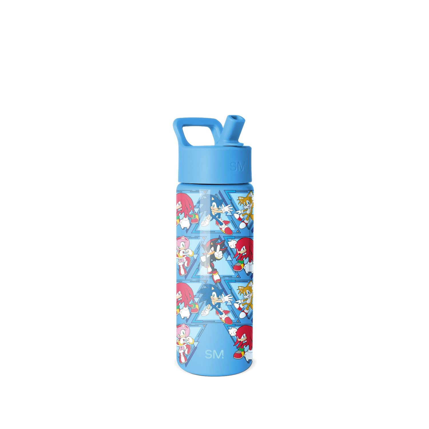 Simple Modern vista frontal de la botella infantil Sonic con diseño llamativo y seguridad