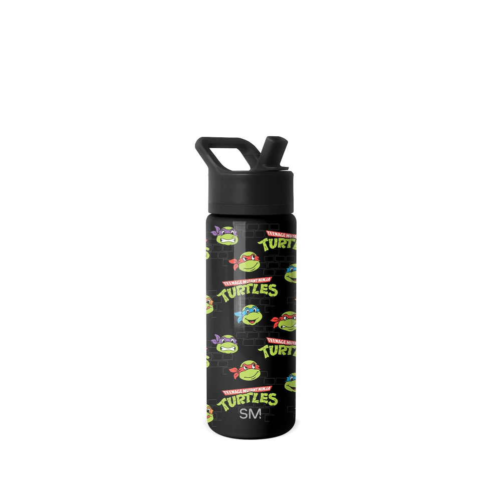 Simple Modern Summit TMNT frente mostrando diseño y capacidad 18oz, ideal para niños