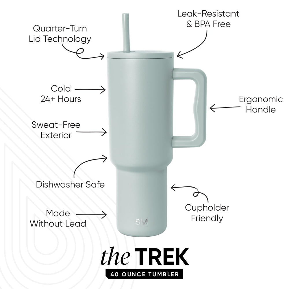Simple Modern Trek detalle del asa ergonómica para transporte cómodo