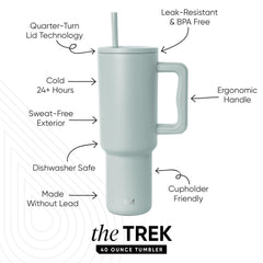 Simple Modern Trek detalle del asa ergonómica para transporte cómodo