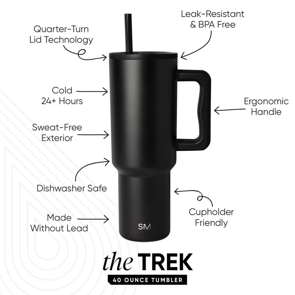 Simple Modern Trek primer plano del asa ergonómica para transporte cómodo